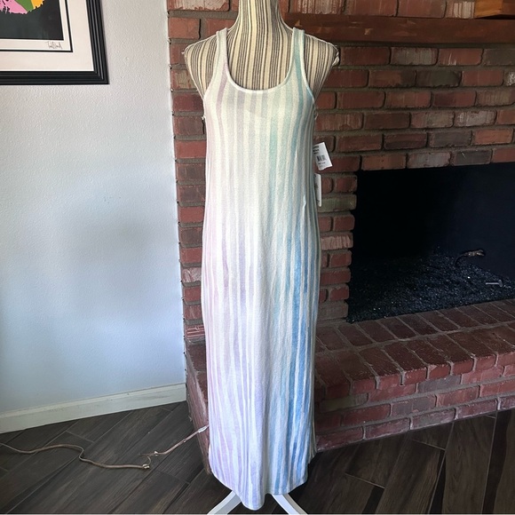 NWT PJ Salvage Tropical Springs Striped Chemise Sleeveless Maxi Dress Sz S - Picture 2 of 9